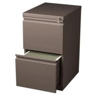 Hirsh 20" D Commercial Mobile Pedestal archivador de 2 cajones, tono medio