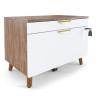 Archivador lateral MidMod by Union & Scale de 29" con 2 cajones - Carta/Legal - Blanco/Espresso