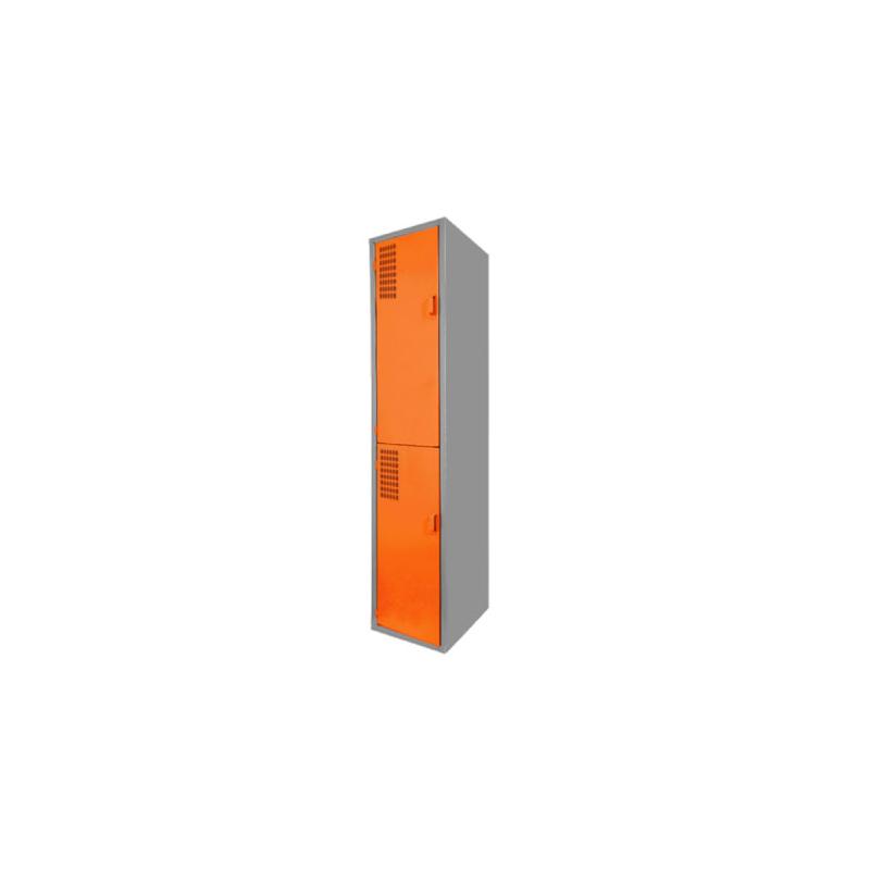 Locker Color Naranja - 2 puertas - Inicio - MUEBLES DE OFICINA EN CDMX