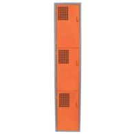 Locker Color Naranja - 3 puertas