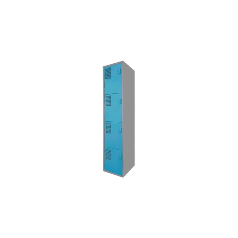 Locker Color Azul - 4 Puertas - Home - MUEBLES DE OFICINA EN CDMX