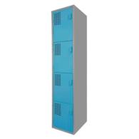 Locker Color Azul - 4 Puertas